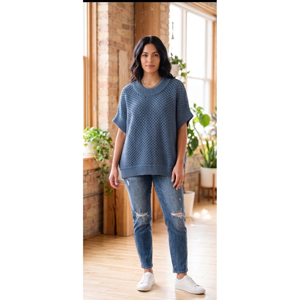 Haven Well Within Womens Sweater Organic Cotton Recycled Fabric Oversized Beach